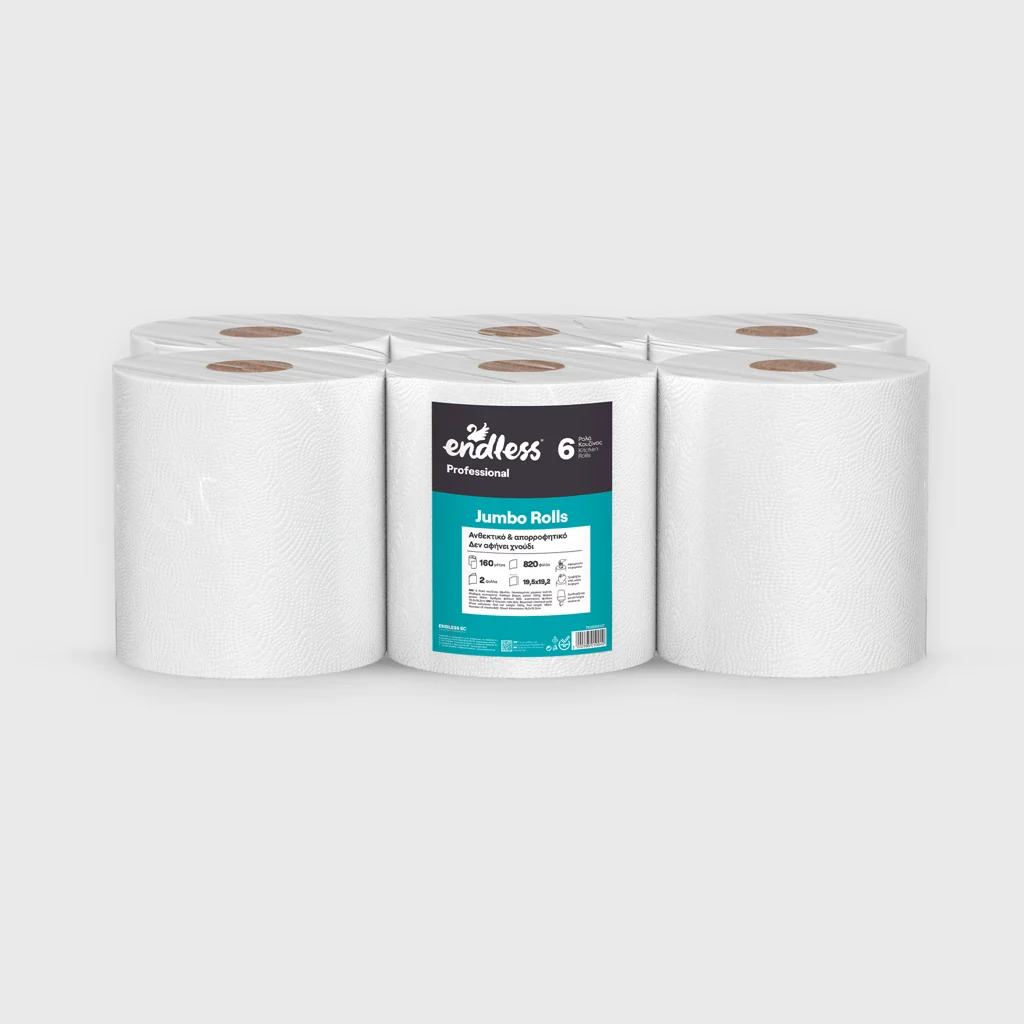 [GMH-24283] Kitchen roll, Endless Jumbo Rolls 2-ply, 6x1.35kg - 160m