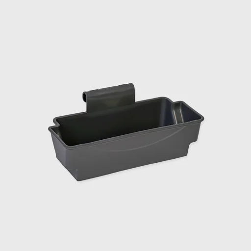 Detergent basket for double mop trolley, 43x15x16cm, gray