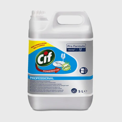 Cif Professional Liquid, liquid dishwasher detergent for hard water, 5 lt