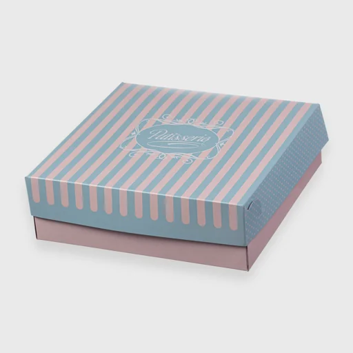 Χάρτινο κουτί ζαχαροπλαστείου, N15, 250x250x80mm, Patisserie
