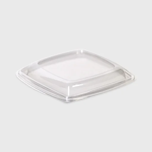 PET καπάκι για τετράγωνο σκεύος σαλάτας 750/1000ml, διάφανο
