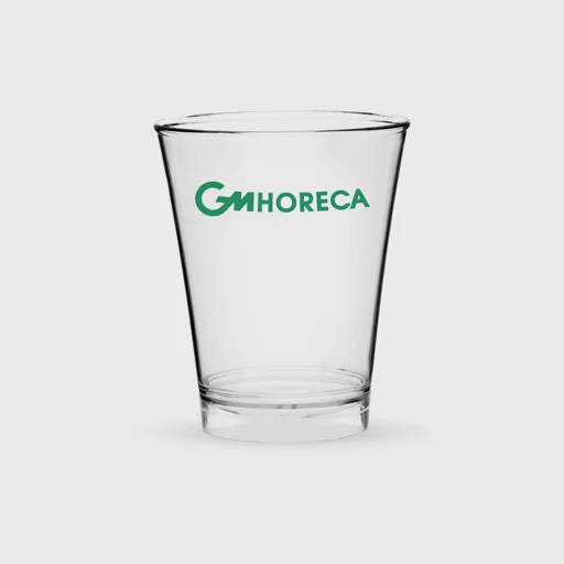 Τυπωμένο ποτήρι πλαστικό, τουλίπα 240 ml ποτού, PS Premium επαν/μενο, διάφανο
