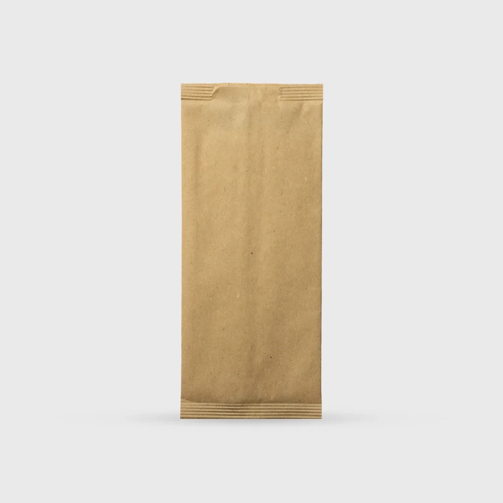 [GMH-26652] Paper bag for cutlery with napkin, 11x25cm, Kraft Havana