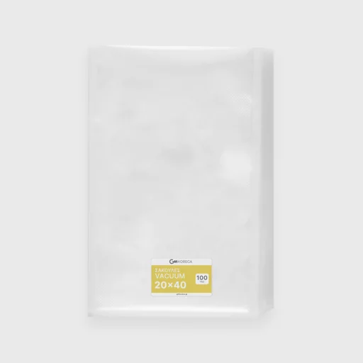Σακούλες vacuum, σαγρέ, 20x40cm, PA/PE, 90μm