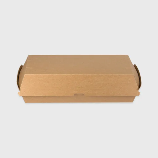 Χάρτινο κουτί για Hot Dog, 210x70x75mm, Kraft Dura