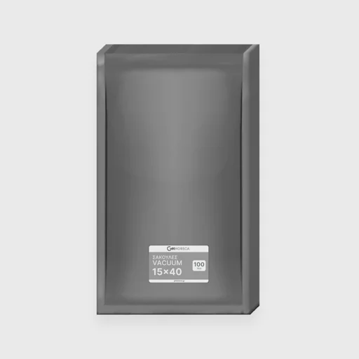 Vacuum bags, smooth black, 15x40cm, N95 PA/PE, 90μm