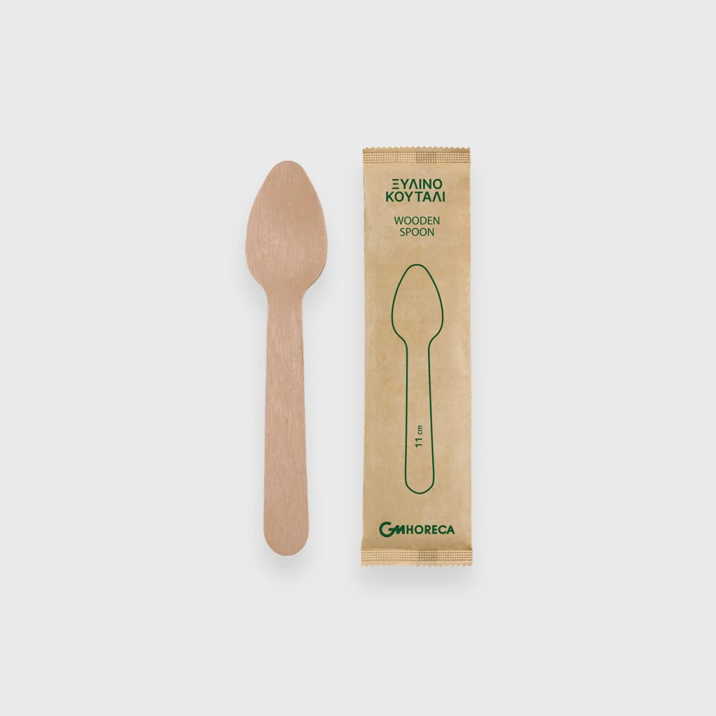 [GMH-25608] Wooden dessert/ice cream spoon, 11cm, 1/1 packed