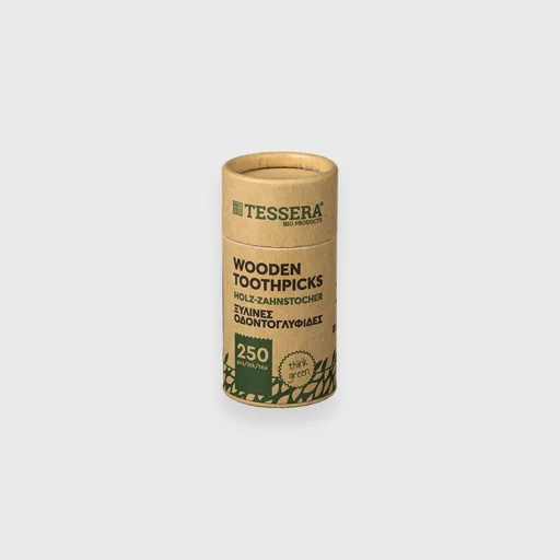 Οδοντογλυφίδες σε χάρτινο βαρελάκι, 250 τμχ