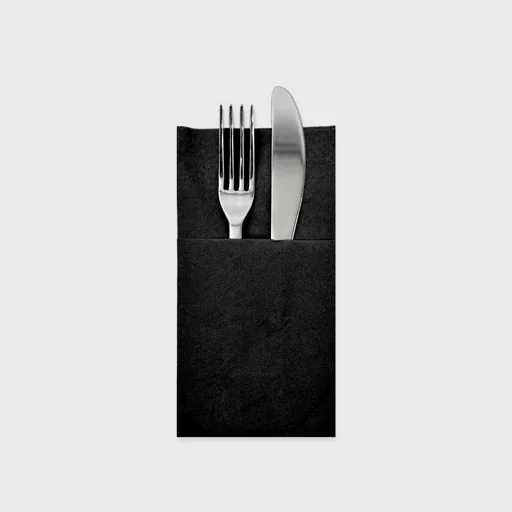 Paper envelope napkins, 33x40 black
