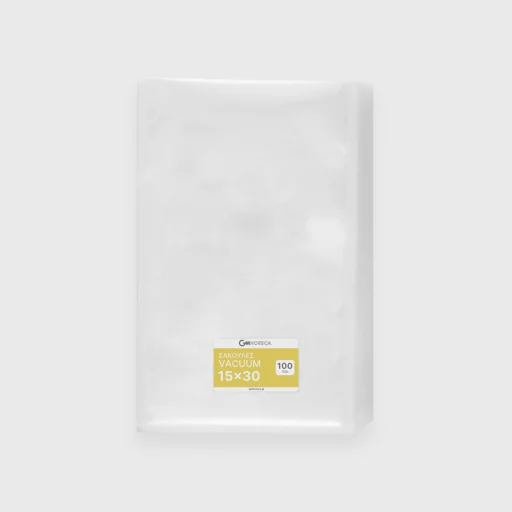 Σακούλες vacuum, σαγρέ, 15x30cm, PA/PE, 90μm