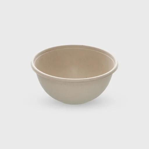 Σκεύος ζαχαροκάλαμου, στρογγυλό 1000ml, 170x80mm, μπεζ