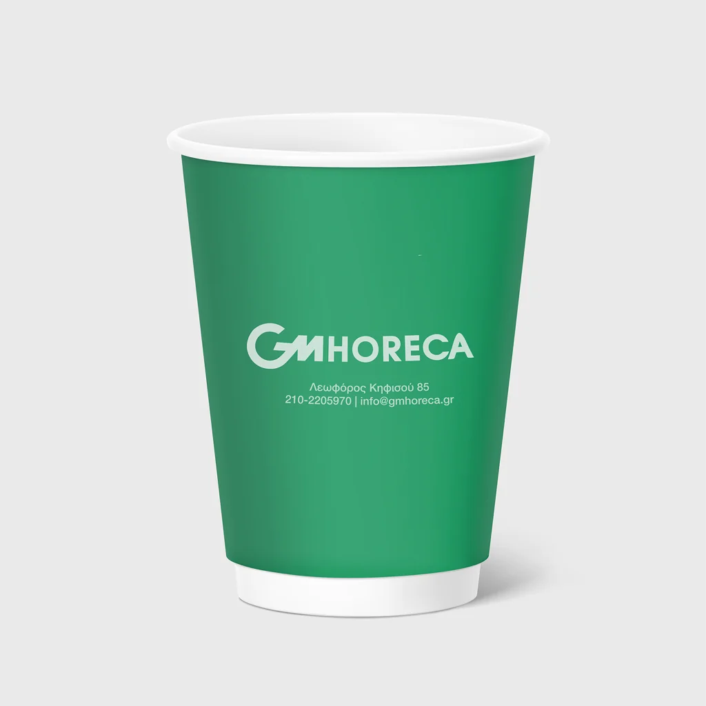 [GMEK-01032] Printed paper cup, double wall, 12-14oz