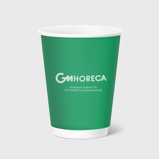 Τυπωμένο χάρτινο ποτήρι, διπλότοιχο, 12-14oz