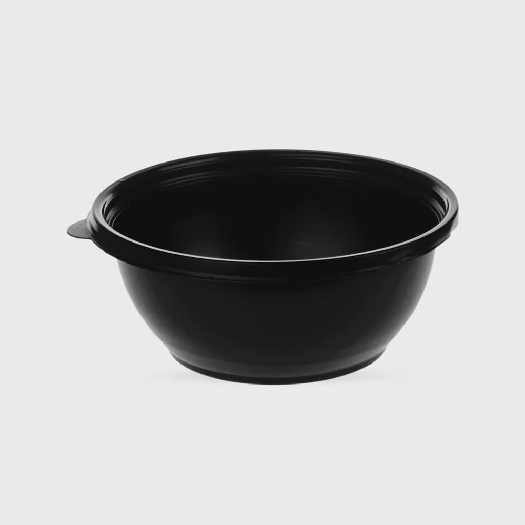 [GMH-25175] Σκεύος PP στρογγυλό για σαλάτα, 1000ml, μαύρο