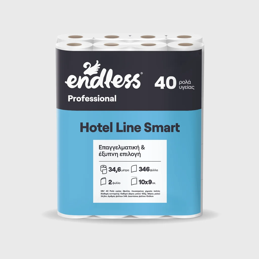 [GMH-26012] Χαρτί υγείας, Endless Hotel Line Smart 2φ, 40 Ρολά x 100 γρ