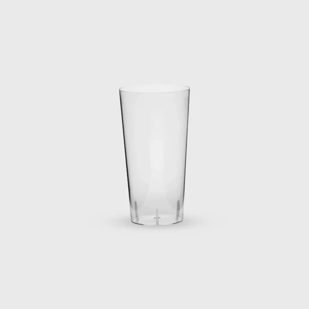 [GMH-25366] Ποτήρι πλαστικό, 100ml σφηνάκι ψηλό, PS Premium επαν/μενο, διάφανο