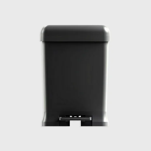 Plastic waste bin with pedal, 38lt, Taf Line, black