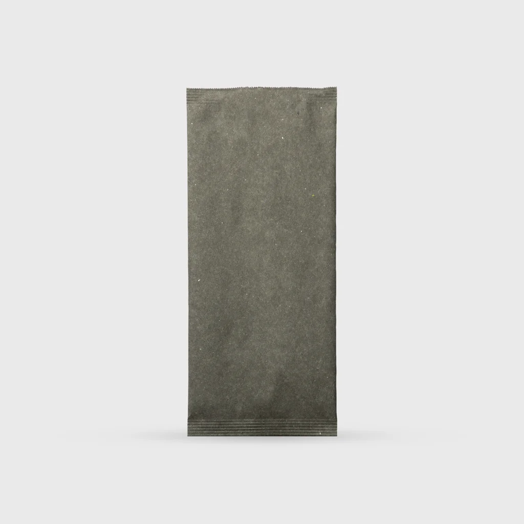 [GMH-26642] Paper bag for cutlery with napkin, 11x25cm, Gray Fashion