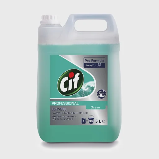Cif Professional Oxygel Ocean, καθαριστικό γενικής χρήσης με ενεργό οξυγόνο & άρωμα ωκεανού, 5 lt