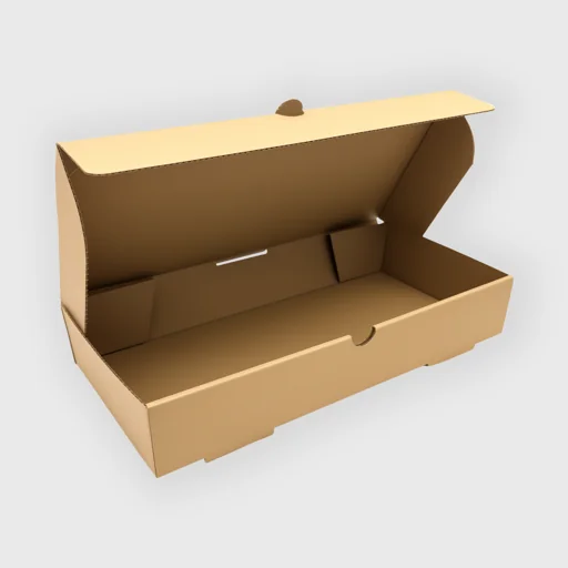 Χάρτινο κουτί για πεϊνιρλί & calzone, Microwelle G7, 304x152x51mm, Kraft