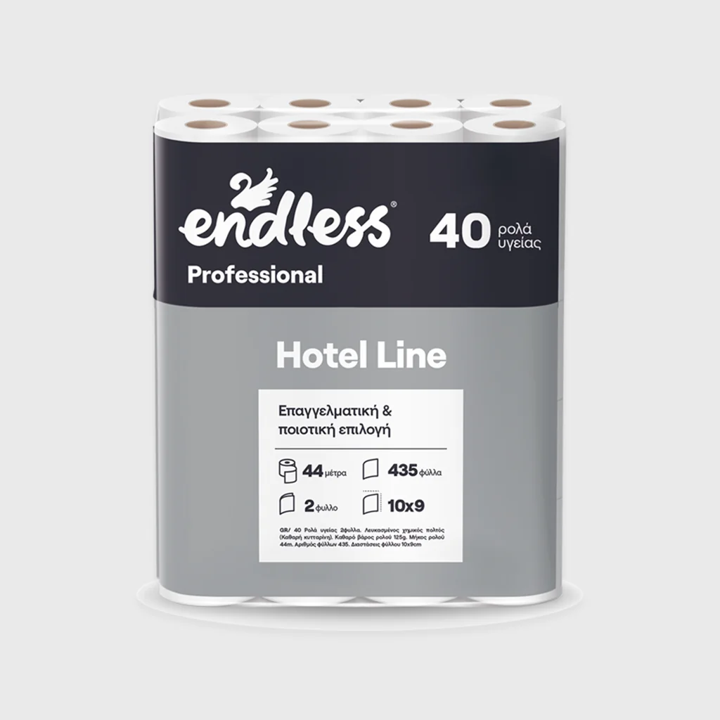 [GMH-24140] Toilet paper, Endless Hotel Line 2-ply, 40 rolls x 125 gr