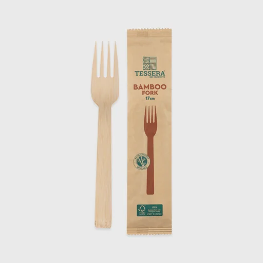 Bamboo Πιρούνι, συσκευασμένο, 17cm