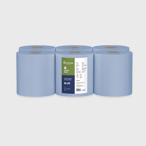 Ρολό κουζίνας, Endless Jumbo Rolls Μπλε 2φ, 6x1.35kg - 160μ