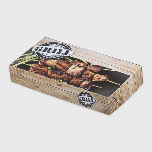Χάρτινο κουτί για σουβλάκι μεγάλο, T24, 250x130x45mm, Grill