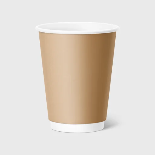 Χάρτινο ποτήρι, διπλότοιχο, 12-14oz, Kraft