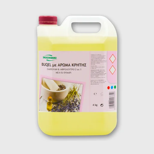Buqel aroma of crete, shampoo and shower gel with honey and thyme scent, 4kg
