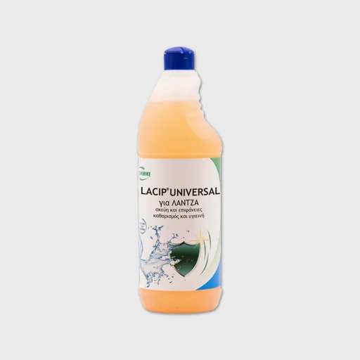 Lacip Universal, καθαρισμός και υγιεινή σκευών & επιφανειών για λάντζα, 1 lt