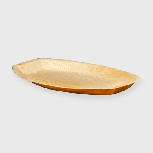 Palm leaf tray, rectangular 34x23x4cm