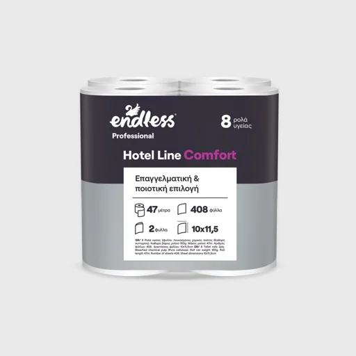 Toilet paper, Endless Hotel Line Comfort 2-ply, 8 rolls x 150 gr