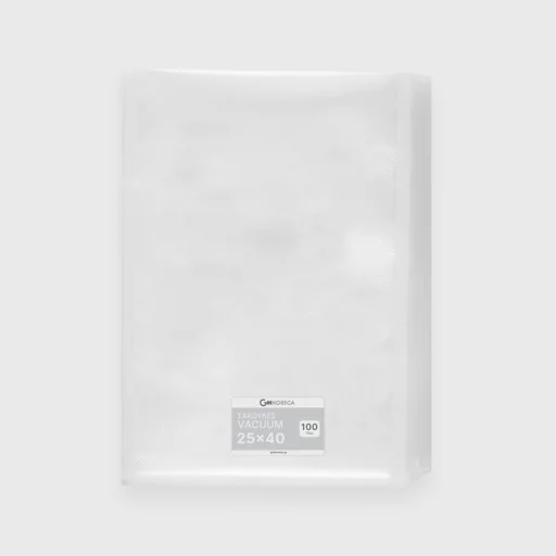Σακούλες vacuum, λείες, 25x40cm, N95 PA/PE, 90μm