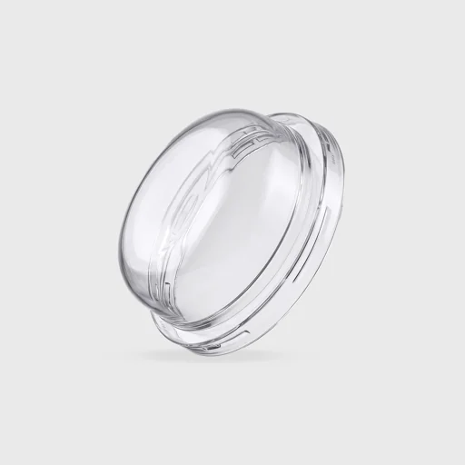 PET dome lid for PP cup for 230-500ml - 95mm, transparent