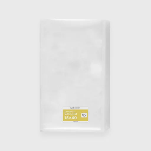 Σακούλες vacuum, σαγρέ, 15x40cm, PA/PE, 90μm