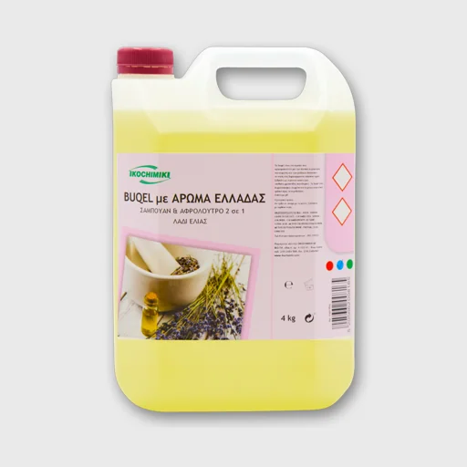 Buqel aroma of greece, shampoo and shower gel with olive oil scent, 4kg