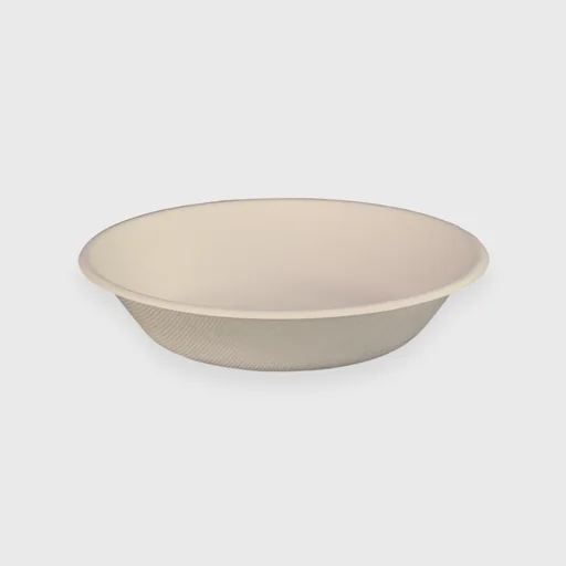 Sugarcane salad bowl, round 710ml, beige