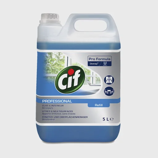 Cif Professional Glass & Surface, καθαριστικό τζαμιών & σκληρών επιφανειών, 5 lt