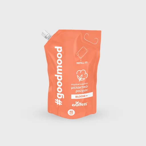 Endless GoodMood Bloom+ refill, συμπυκνωμένο μαλακτικό ρούχων με άρωμα εσπεριδοειδών και ροδιού, 1 lt