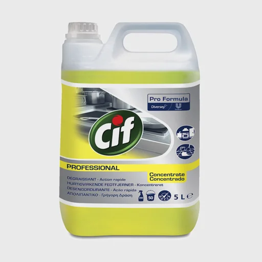 Cif Professional Degreaser, συμπυκνωμένο απολιπαντικό κουζίνας για βαρείς ρύπους, 5 lt