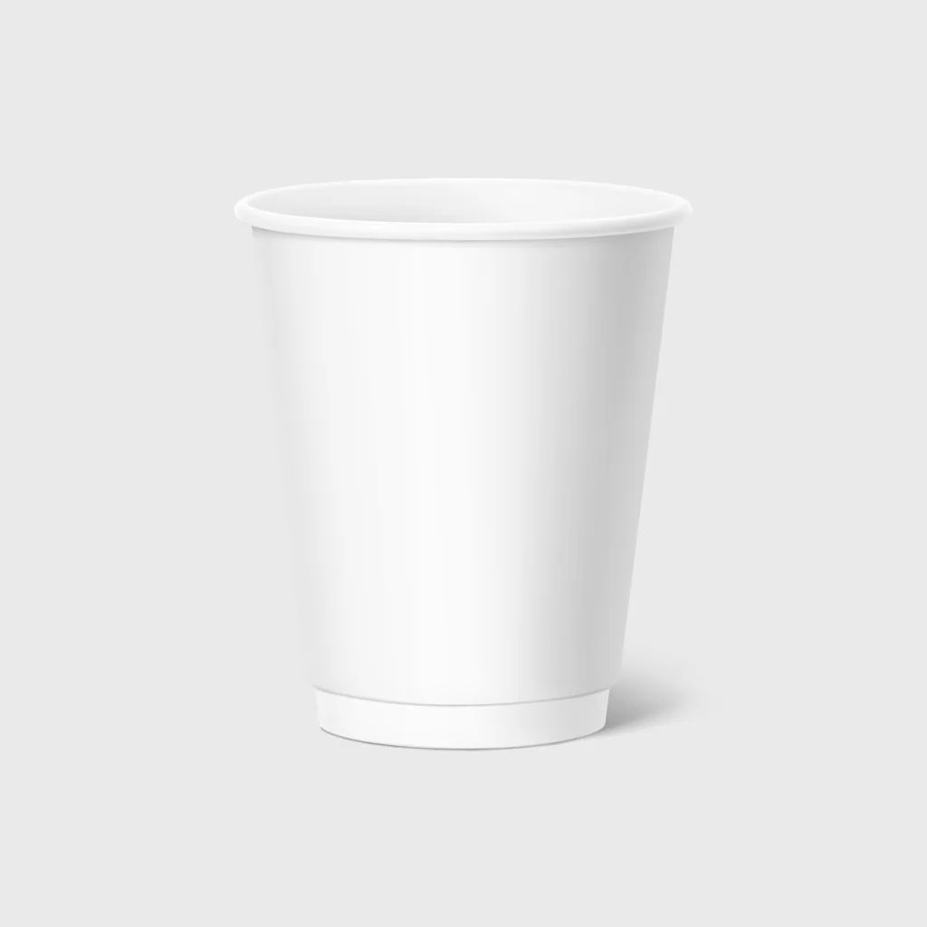 [GMH-25731] Paper cup, double wall, 8oz, white
