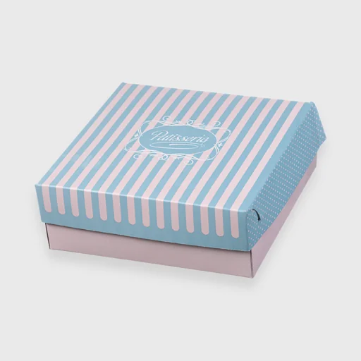 Χάρτινο κουτί ζαχαροπλαστείου, N10, 220x215x80mm, Patisserie