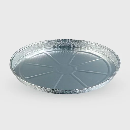 Round aluminum container, Sanitas Pro, S55 - C14G, 332x21mm, 1427ml