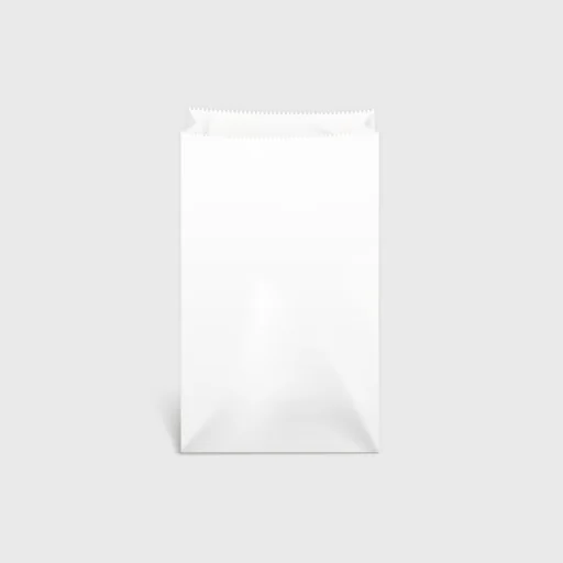 Paper bag vegetal, 125x220mm, white
