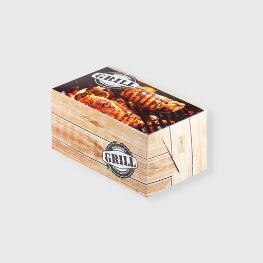 Paper box for rotisserie, T45, 220x129x110mm, Grill