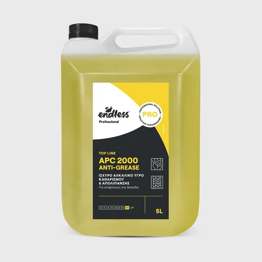 Endless APC 2000 Anti-Grease, υγρό καθαριστικό για λίπη με ισχυρό αλκαλικό, 5 lt