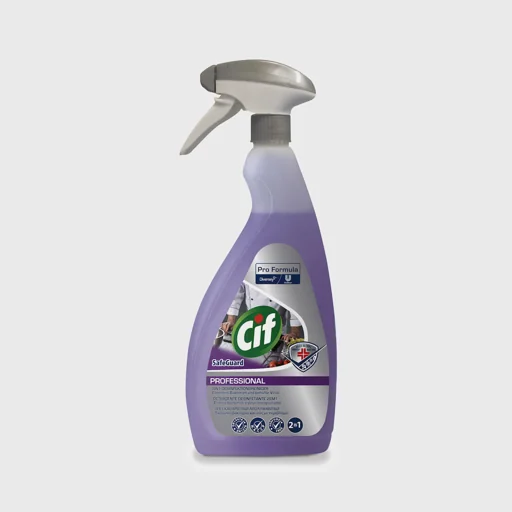 Cif Professional SafeGuard, concentrated 2-in-1 cleaner & disinfectant for food areas, 750 ml