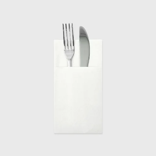 Airlaid envelope napkins, 33x40 white