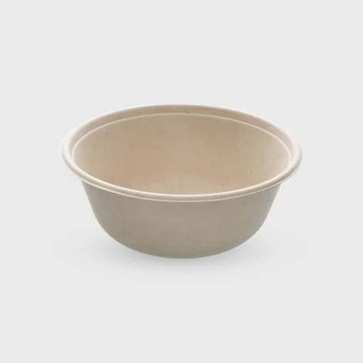 Σκεύος ζαχαροκάλαμου, στρογγυλό 1500ml, 210x80mm, μπεζ